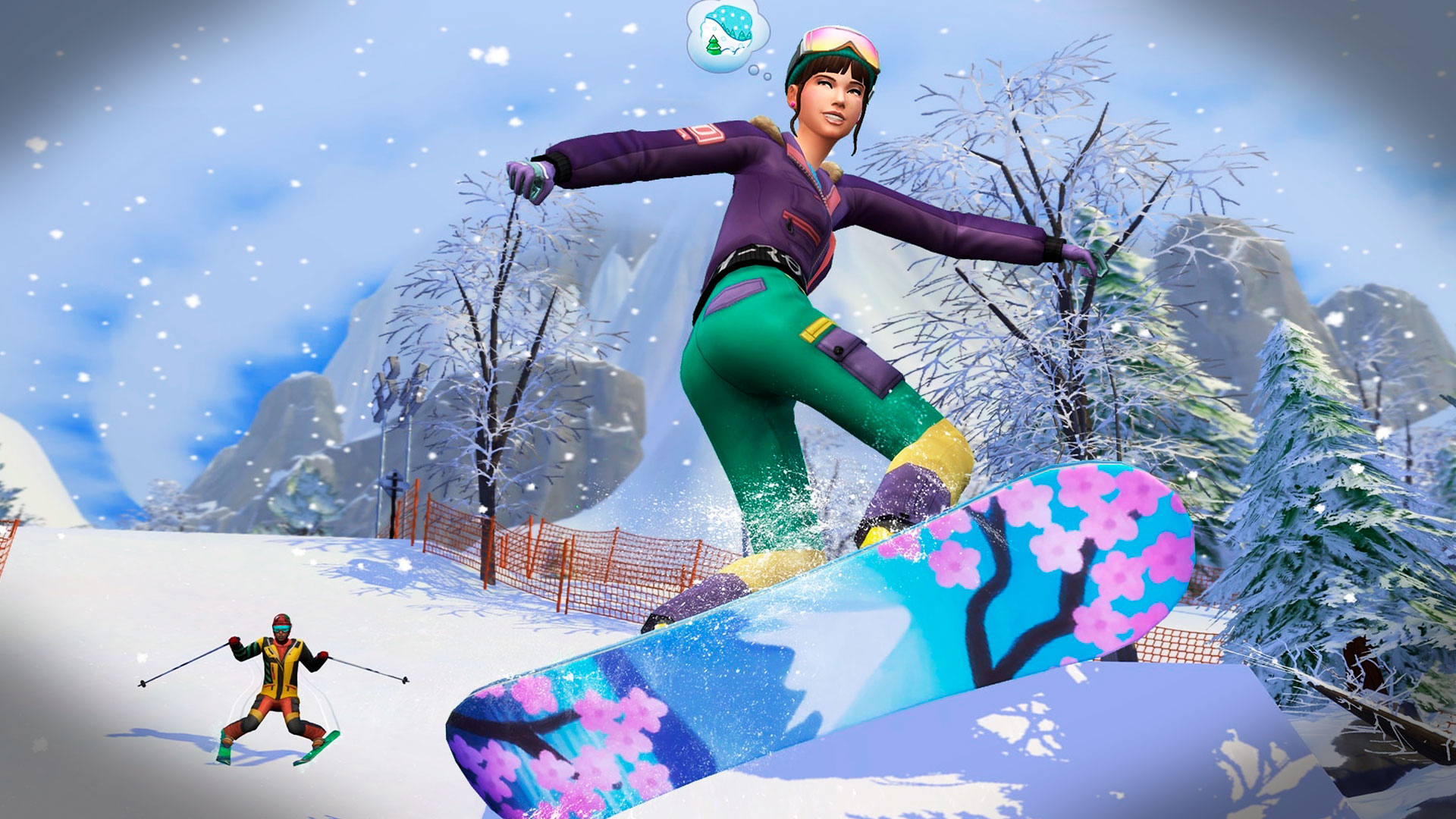 The sims 4 snowy