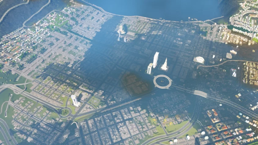 Уход воды cities skyline