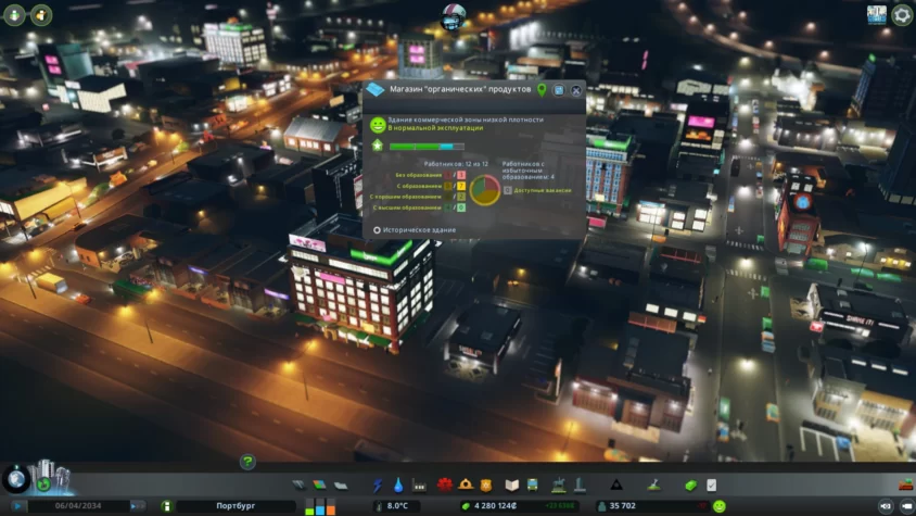 Коммерческие зоны cities skyline