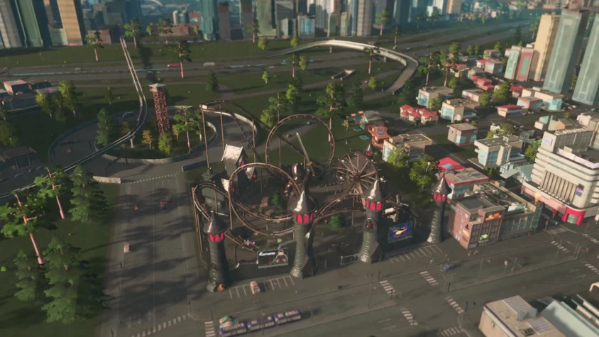 парк развлечений cities skyline