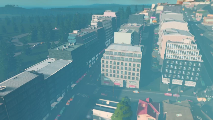 Строгие фасады зданий cities skylines