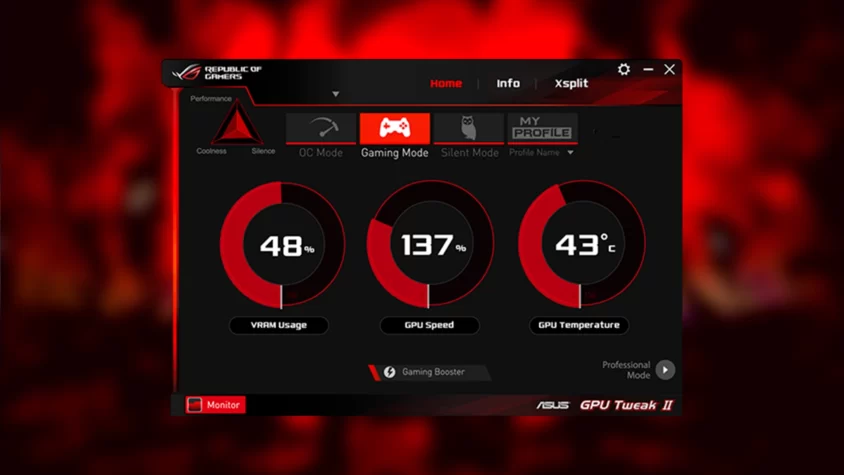 ASUS GPU Tweak II как поднять фпс на асус