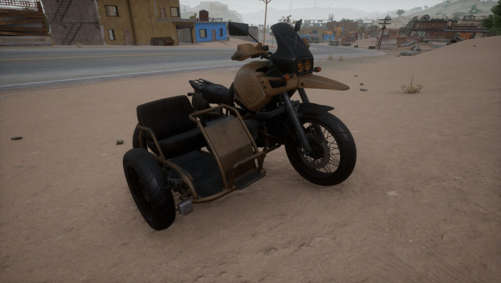 Мотоцикл с коляской в пабг