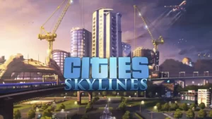 Обложка Cities: Skylines с видом на развивающийся город