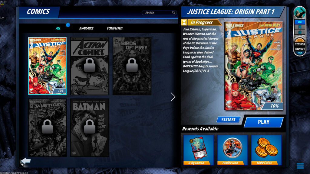 DC Dual Force game screenshot 1