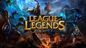 Обложка League of Legends с изображением битвы чемпионов