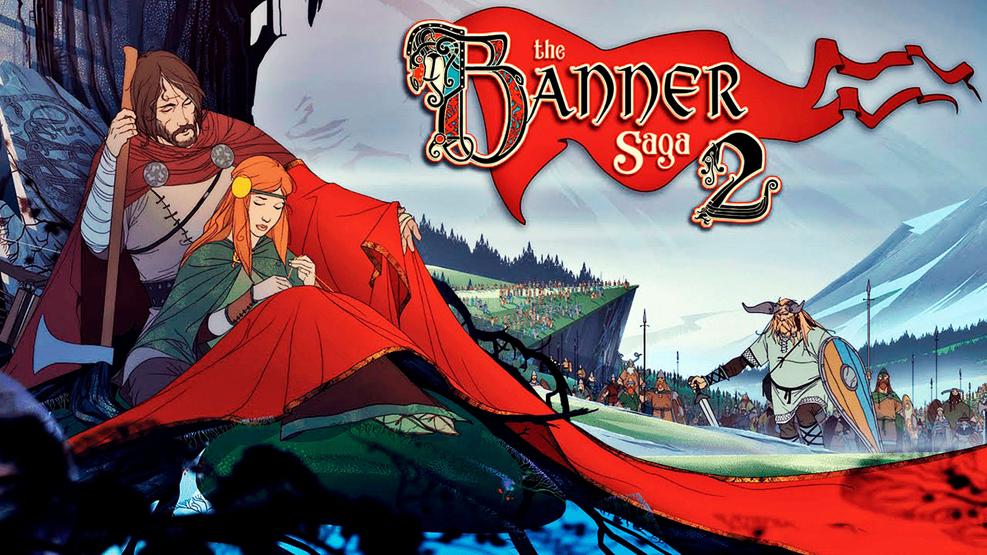 Banner saga. Игра banner Saga 2. The banner Saga обложка. The banner Saga обои. Еру ифттук ыфпф обои.