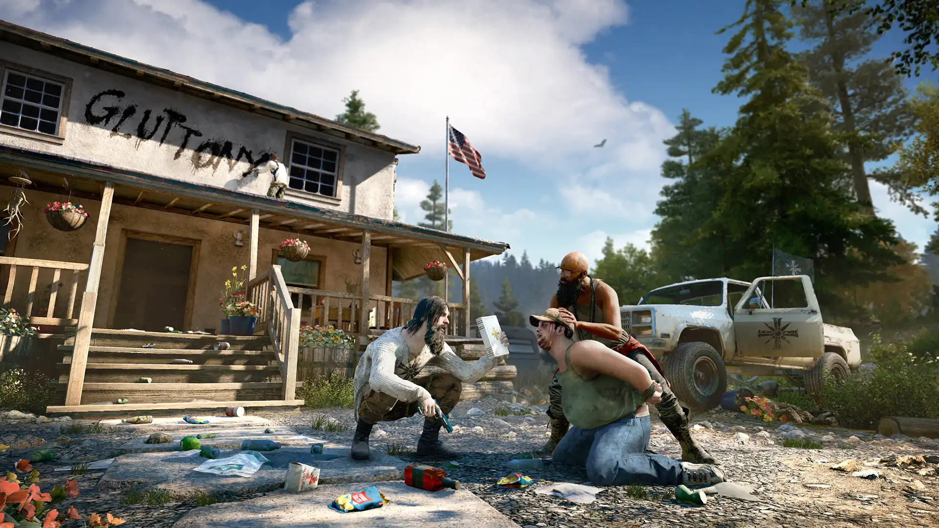 Мирная жизнь и хаос сосуществуют в Монтане Far Cry 5.