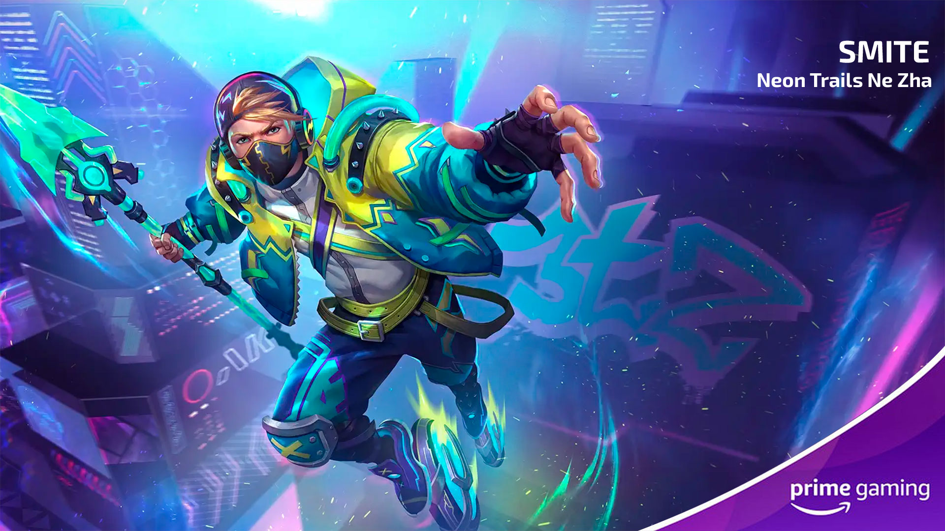 Prime Gaming: Neon Trails Ne Zha для SMITE