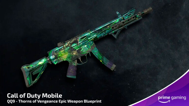 Prime Gaming: QQ9 – Thorns of Vengeance Epic Weapon Blueprint для Call of Duty Mobile