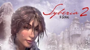 Кейт Уокер стоит перед зимним замком в Syberia 2.