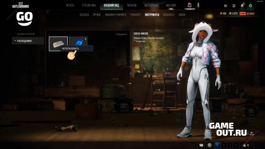 Активация купона на смену имени в PUBG