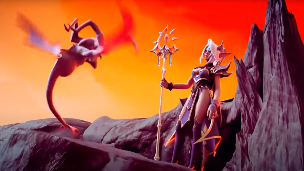 Обложка трейлера Dungeons 4 с Талией и Абсолютным Злом