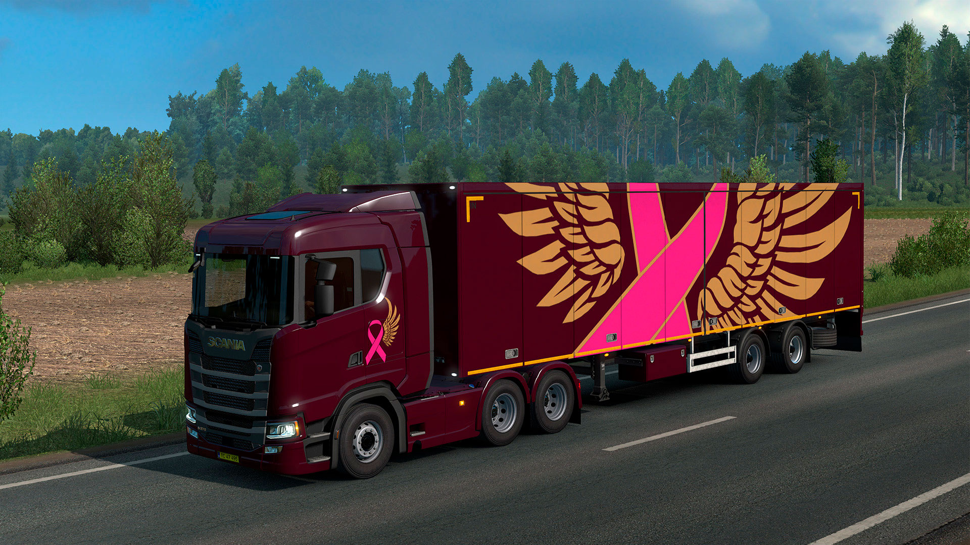 Борьба с раком груди на колесах: Euro Truck Simulator 2 запускает Pink Ribbon Charity Pack!