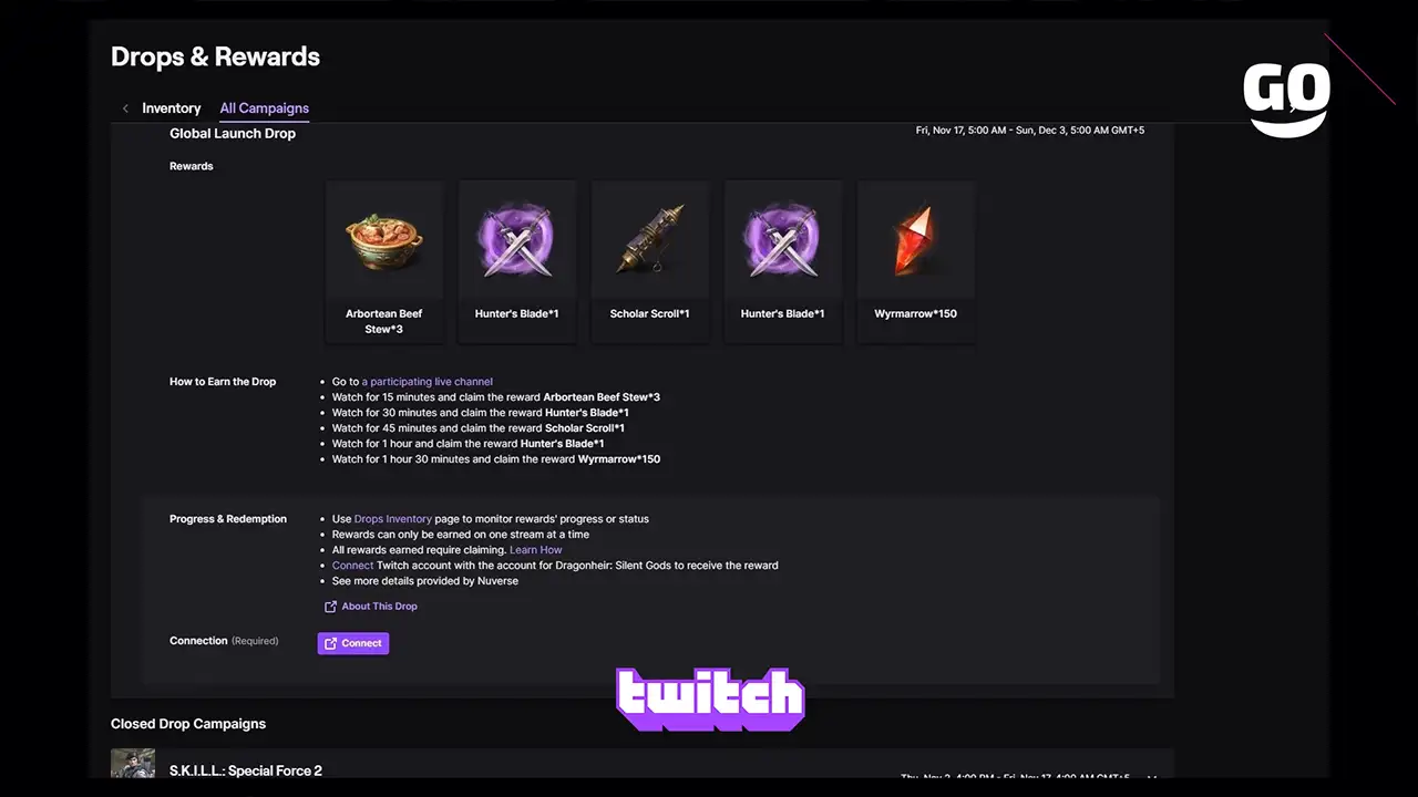 Запуск Twitch Drops: Эксклюзивные подарки в Dragonheir: Silent Gods