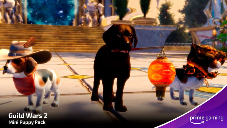 Получите Prime Gaming Бонусы: Mini Puppy Pack для Guild Wars 2