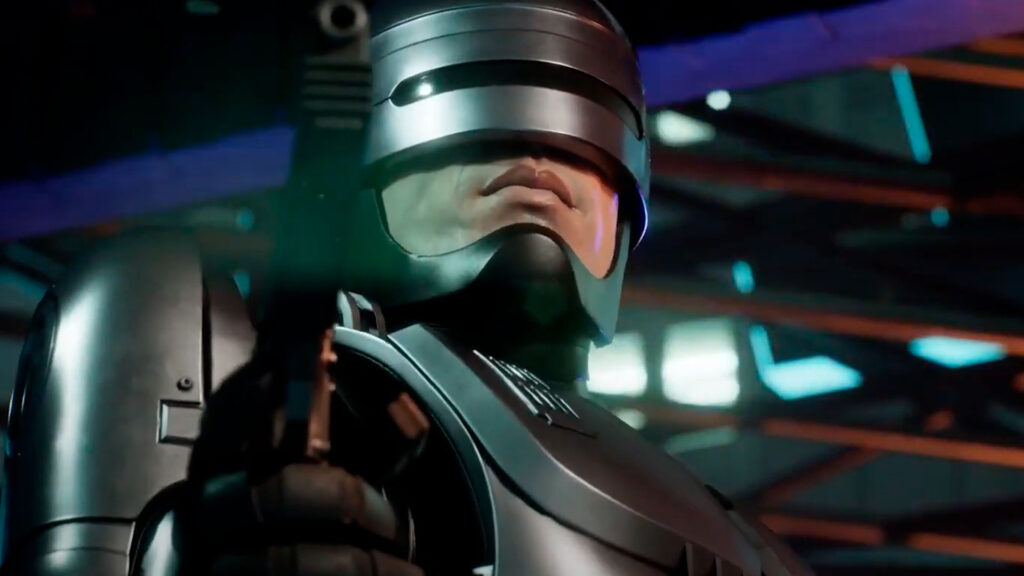 Обложка трейлера RoboCop: Rogue City с изображением главного героя