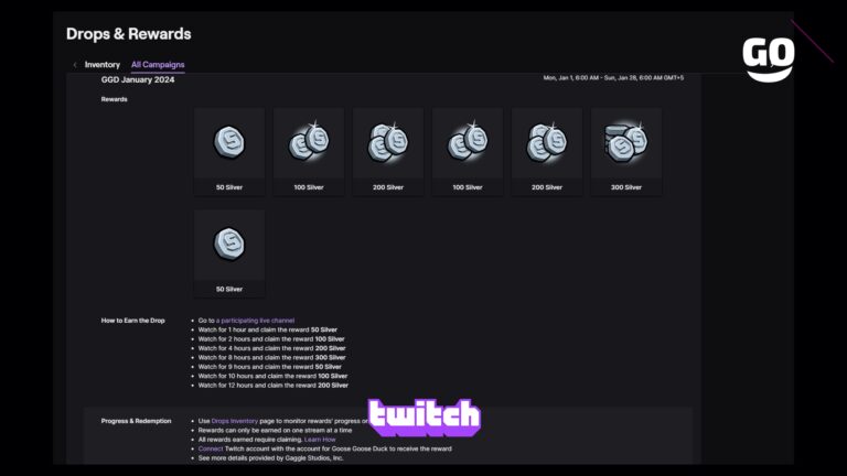 Раздача Twitch Drops для Goose Goose Duck в январе 2024 года