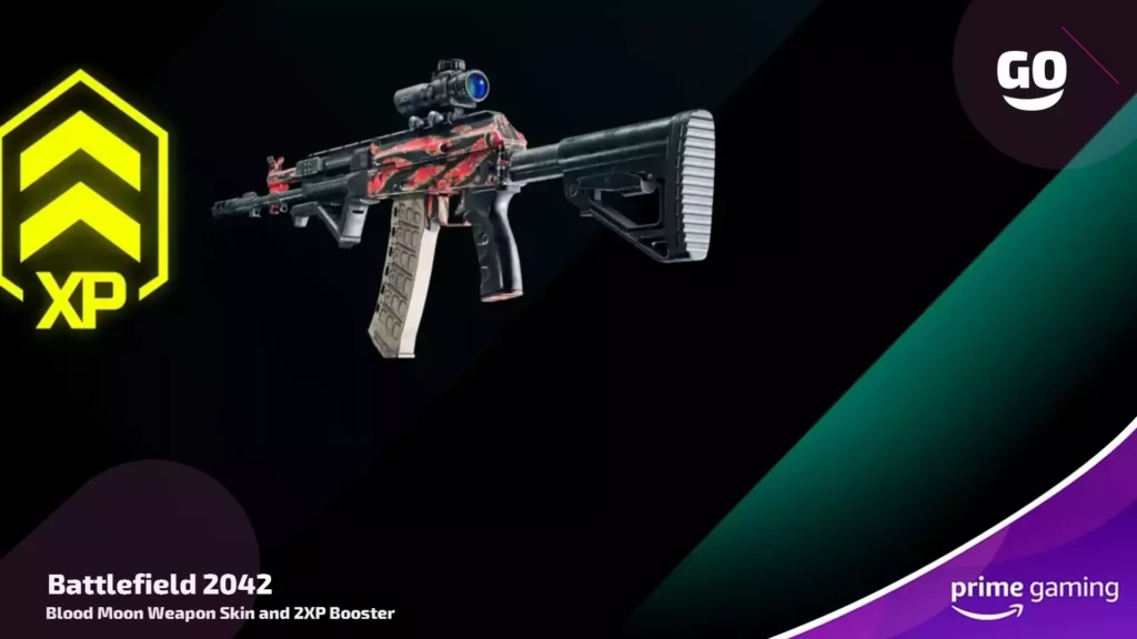 Blood Moon Weapon Skin and 2XP Booster