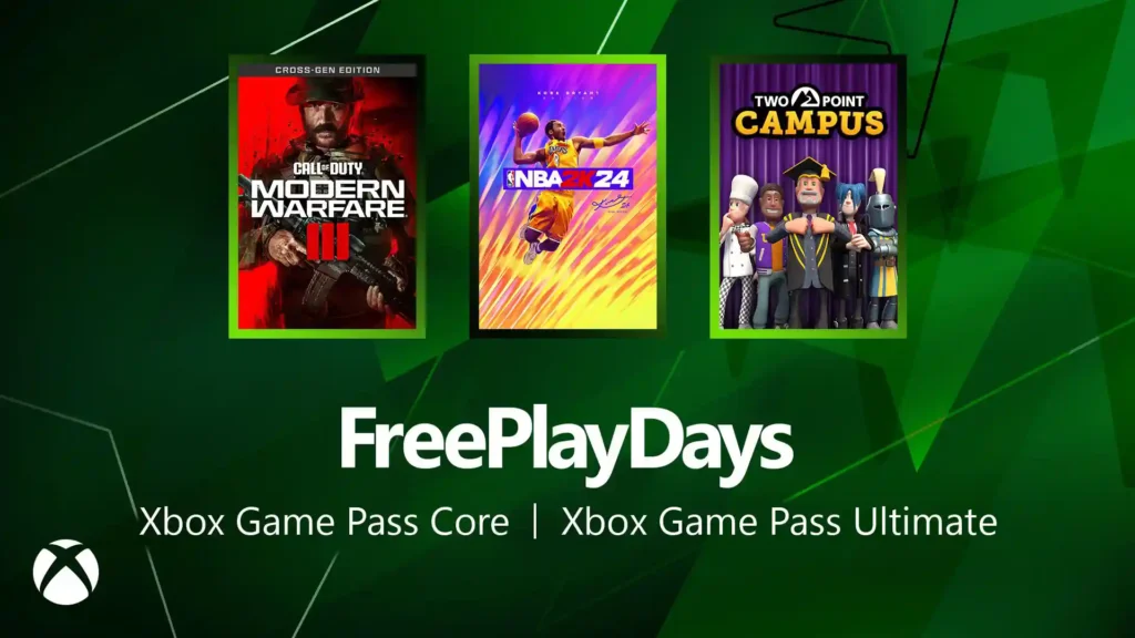 Бесплатные выходные на Xbox Games Pass