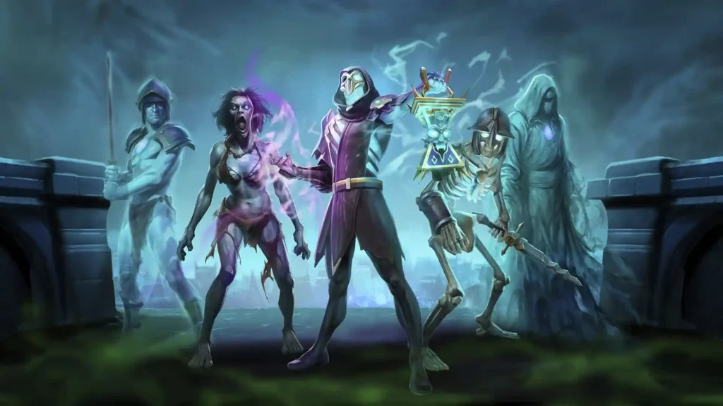 Группа привидений из RuneScape, включая новое привидение для питомца Miso