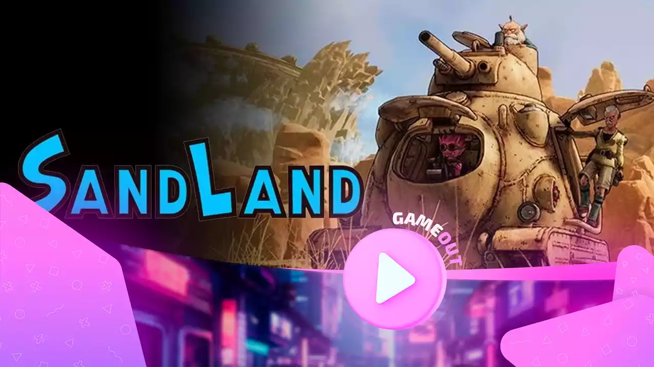 Кастомный боевой танк в действии в игре Sand Land