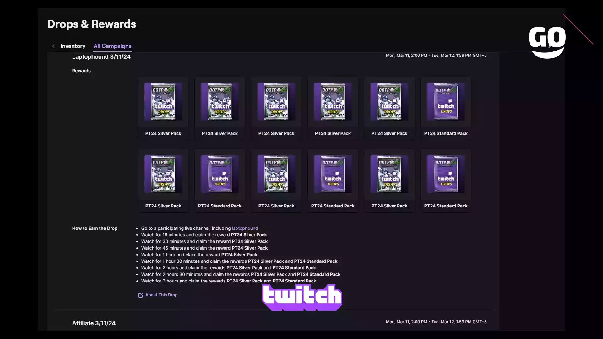 Бонусы Twitch Drops: Laptophound 11 марта для Out of the Park Baseball 24