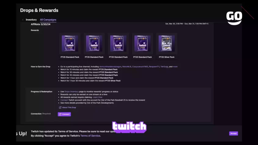 Получи игровые бонусы 30.03.24 от Twitch Drops и улучши свой опыт в Out of the Park Baseball 25 Official 3/30/24