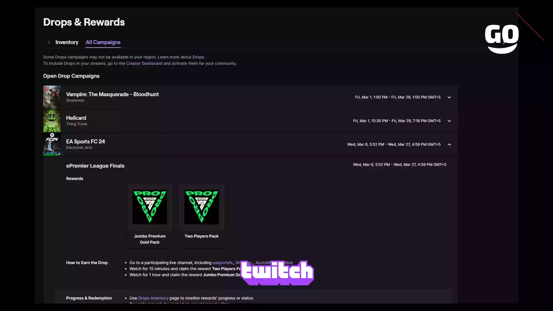 Получи игровые бонусы на Twitch для EA Sports FC 24