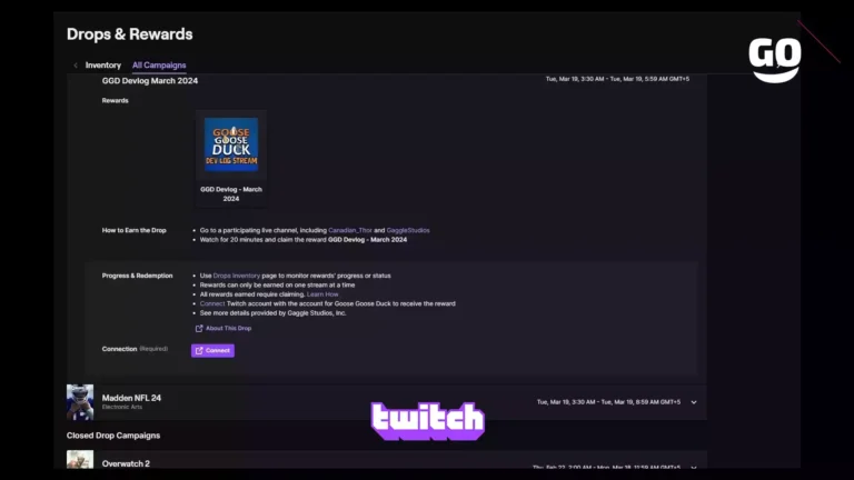 Twitch Drops предлагает подарки GGD Devlog март 2024 для Goose Goose Duck
