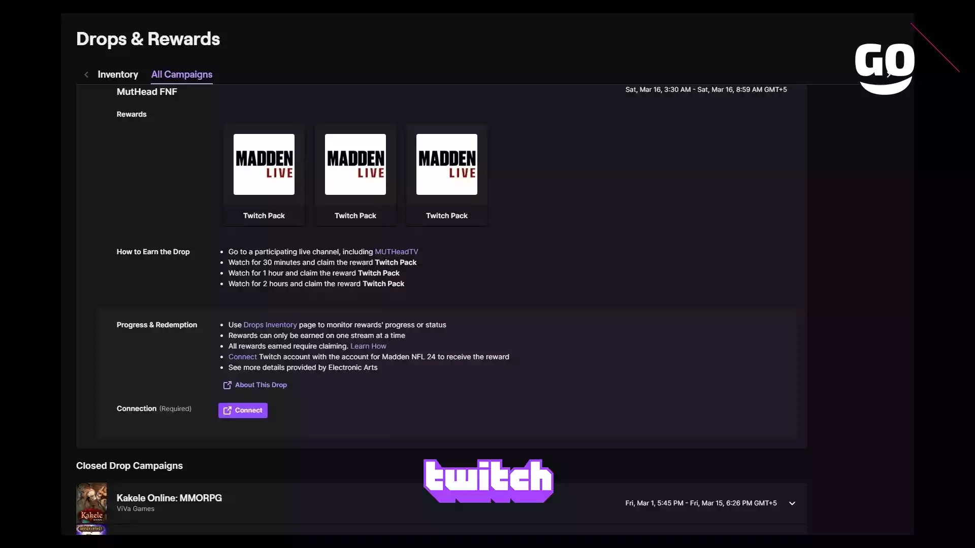 Получай подарки от Twitch Drops в Madden NFL 24