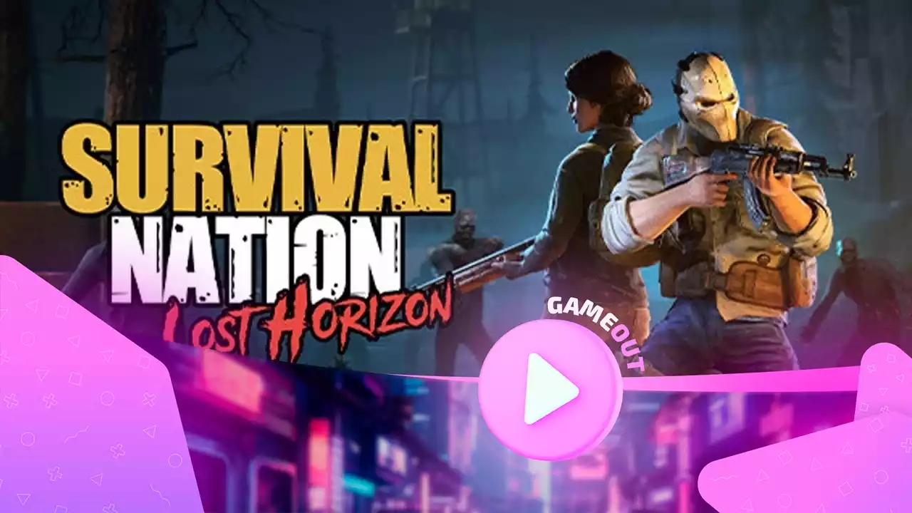 Обложка Survival Nation: Lost Horizon с изображением борьбы за выживание в мире зомби