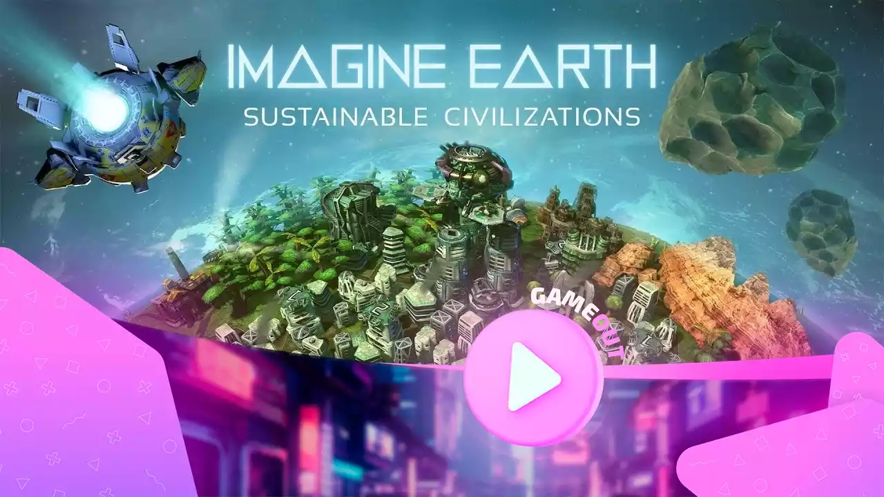 Космический городской пейзаж в игре Imagine Earth