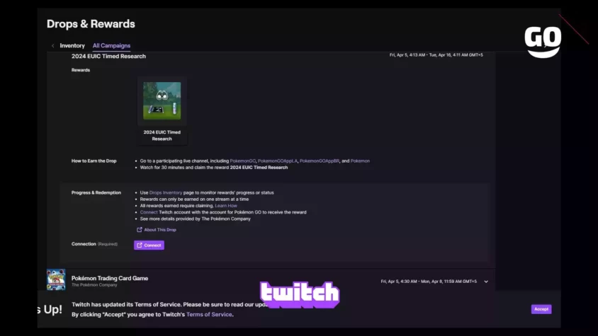 Эксклюзивные игровые предметы 2024 EUIC Timed Research от Twitch Drops 2024 EUIC Timed Research