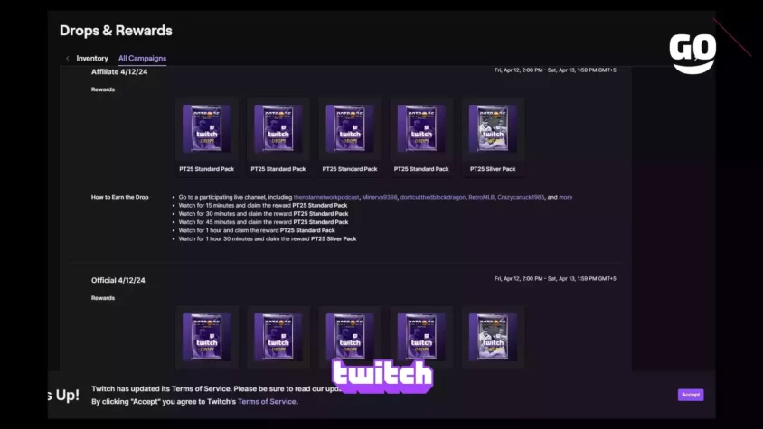 Пакеты и бонусы Twitch для Out of the Park Baseball 25 Affiliate 4/12/24