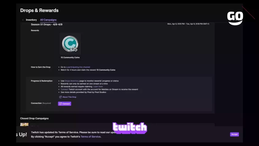 Эксклюзивные игровые предметы Season 51 Drops - доступны с 8 по 9 апреля благодаря Twitch Drops Season 51 Drops - 4/8-4/9