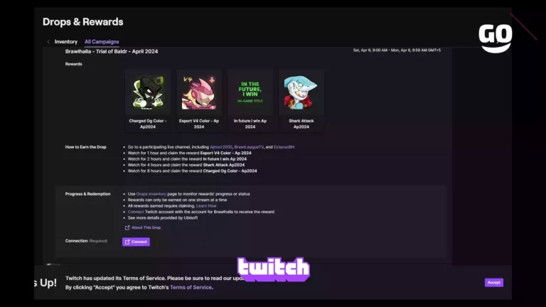 Twitch Drops раздают подарки для Brawlhalla в апреле 2024