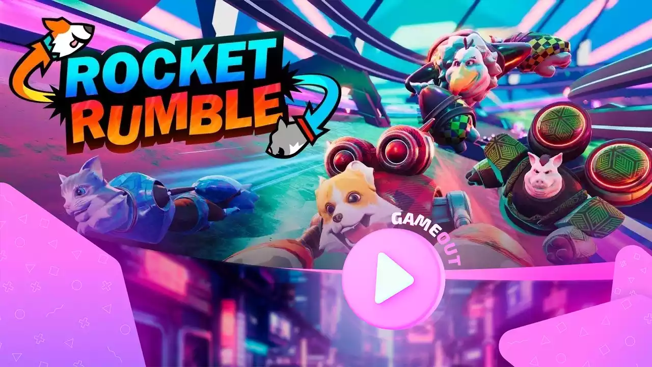 Обложка игры Rocket Rumble с датой выпуска