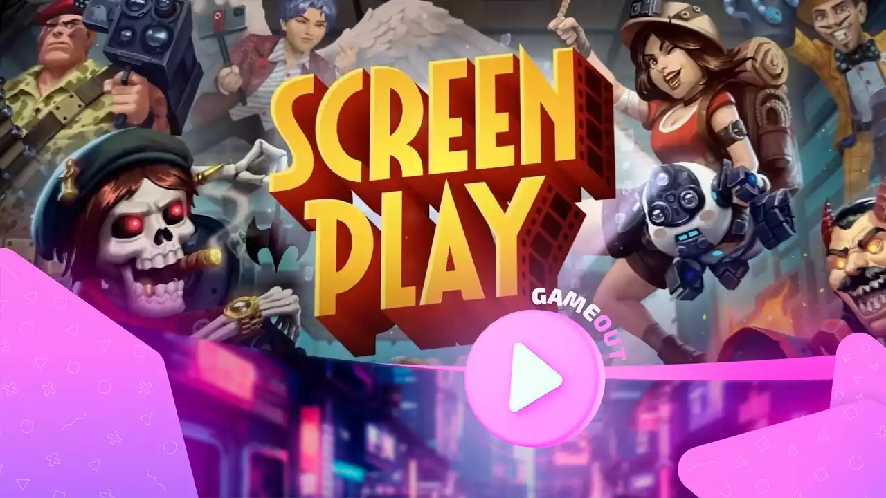 Обложка ScreenPlay CCG с изображением карточной битвы