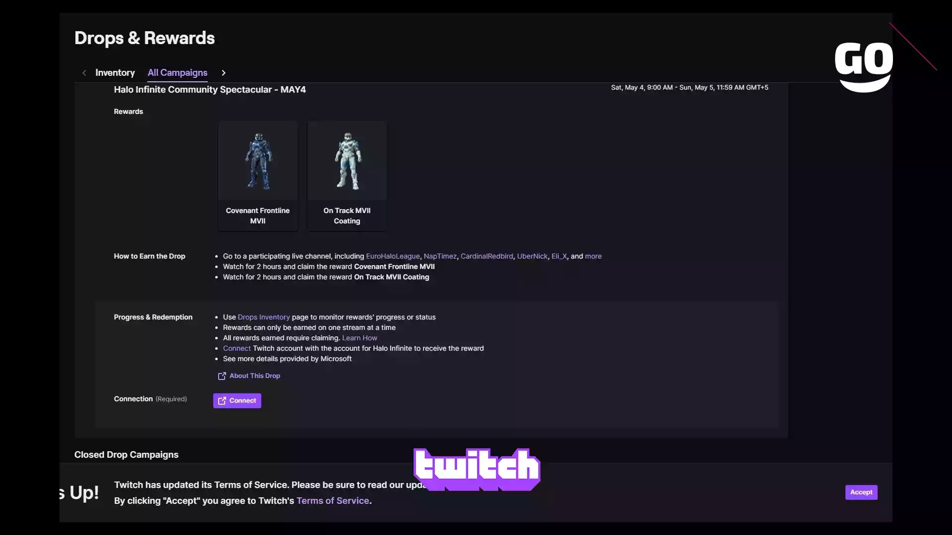 Twitch Drops: специальные подарки 4 мая в Halo Infinite