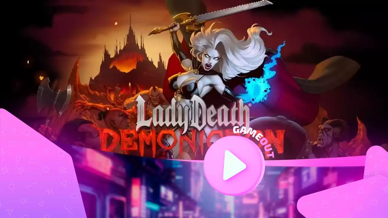 Персонаж Lady Death во время битвы в игре Lady Death: Demonicron