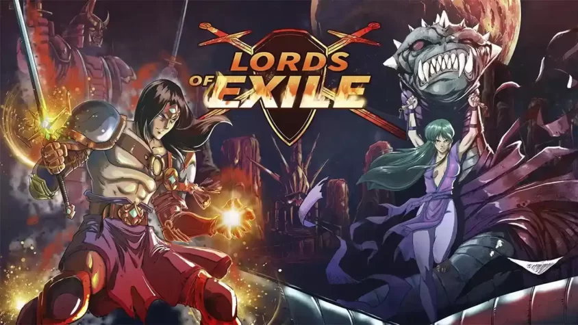 Герои и злодеи Lords of Exile в эпическом противостоянии на обложке игры