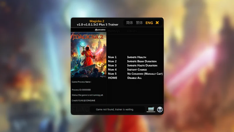Скриншот трейнера Magicka 2
