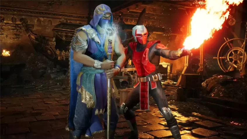Саб-Зиро и Сектор готовятся к бою в Mortal Kombat