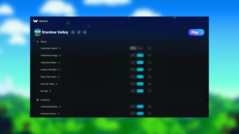 Скриншот трейнера Stardew Valley 