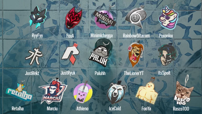 Rainbow Six Siege с новыми брелоками стримеров Y8S4