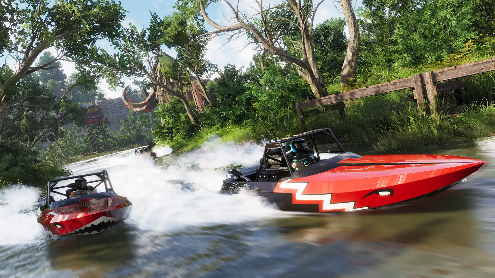 Гонка на багги и катере через зеленые ландшафты в The Crew 2