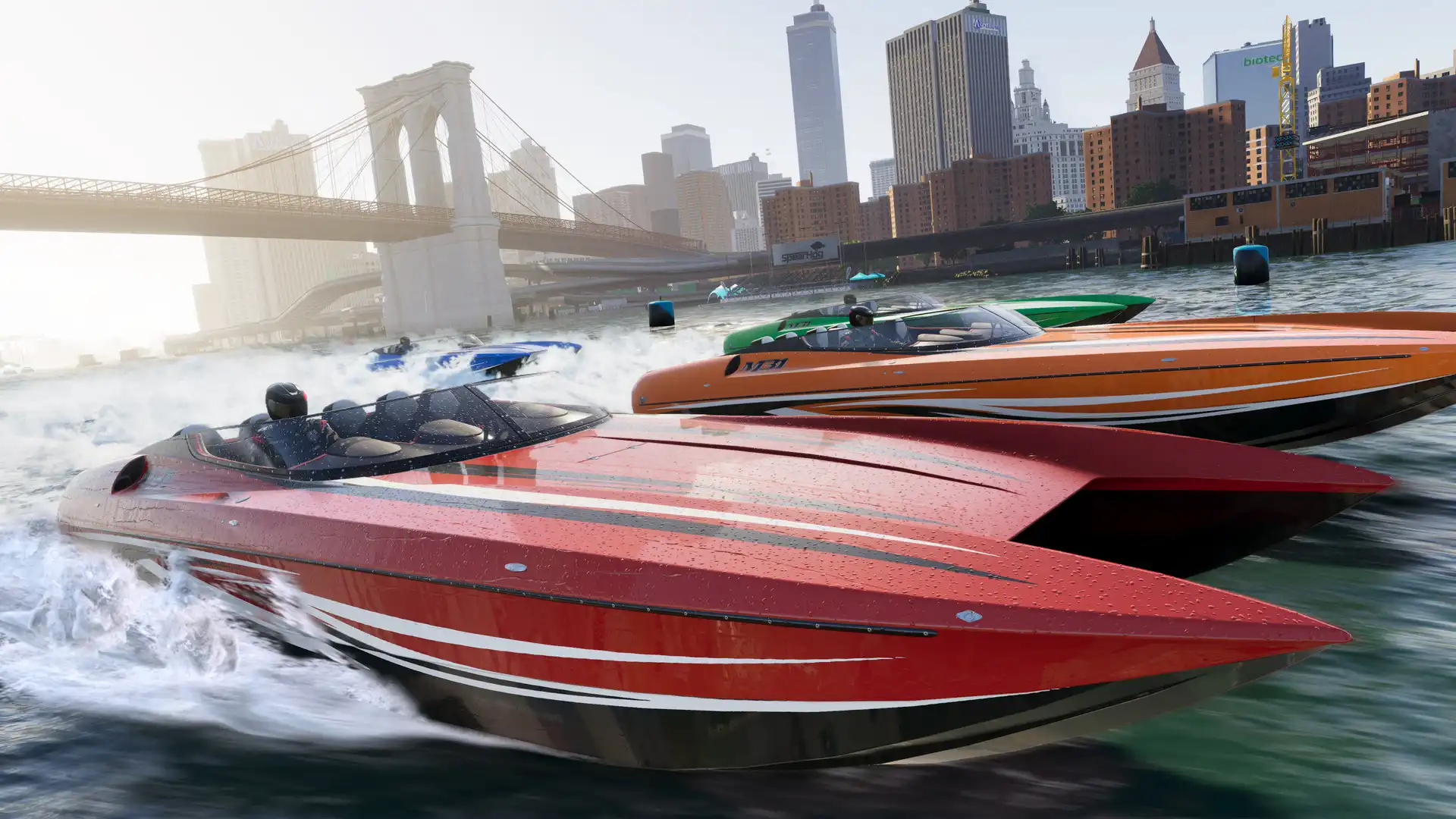 Скоростные катера рассекают водные пути Нью-Йорка в The Crew 2