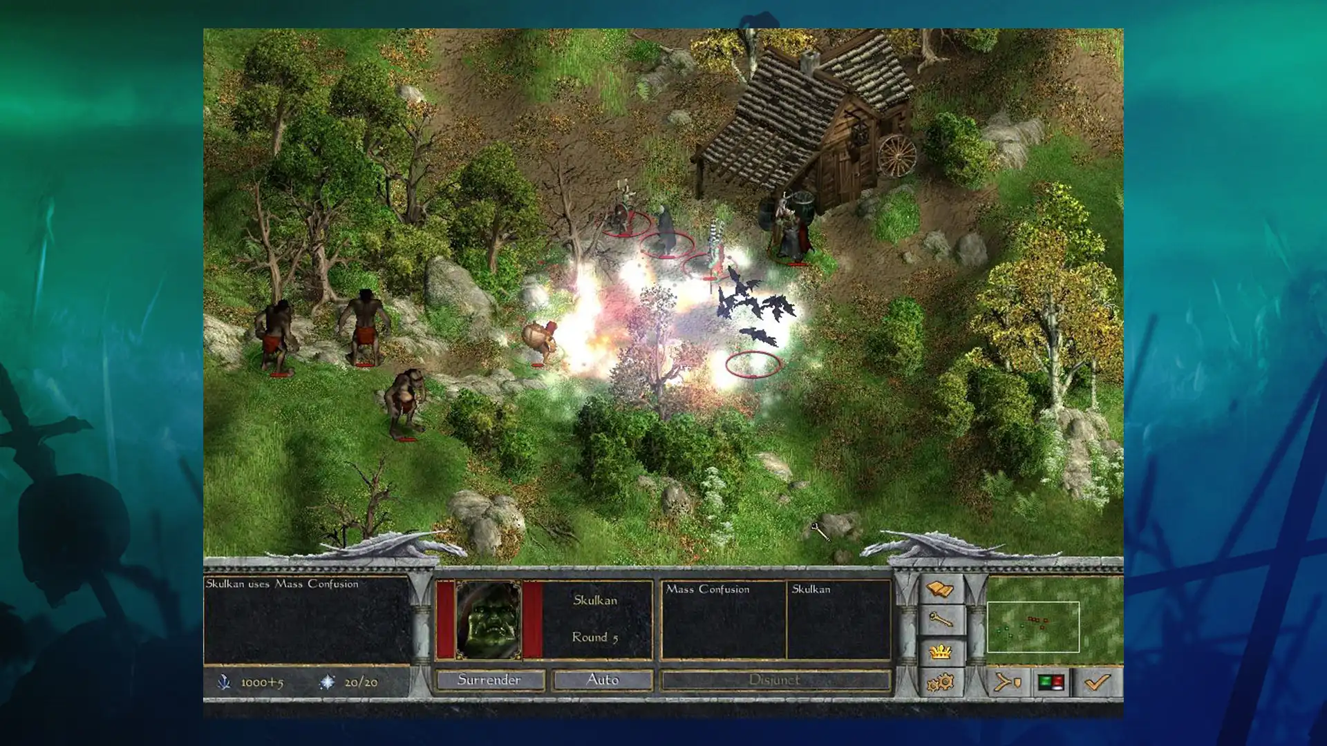 Битва с использованием магии в игре Age of Wonders: Shadow Magic