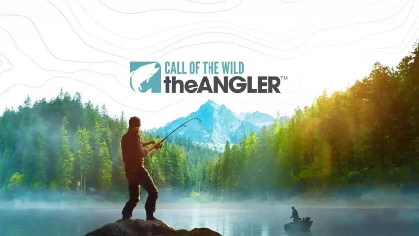 Рыбак на фоне горного озера в Call of the Wild: The Angler